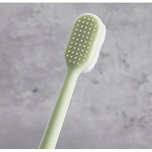 4 cepillos de dientes micro nano suaves, cepillos de dientes manuales, cepillos de dientes de cabeza pequeña, con 10,000 cerdas, adecuados para niños y adultos con encías frágiles