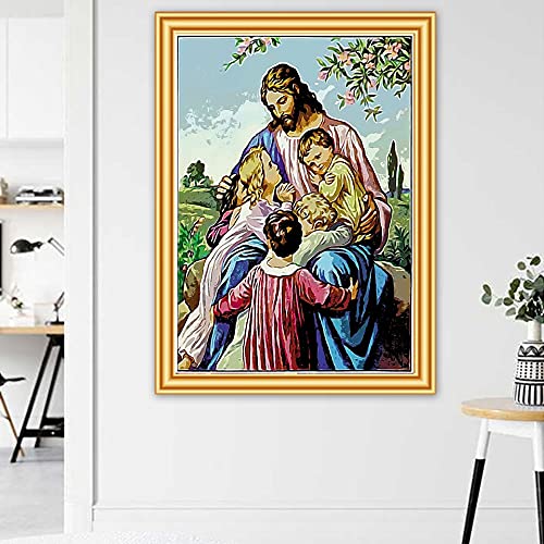 5D DIY diamante pintura religiosa diamante arte imagen conjunto de punto de cruz mosaico diamante bordado Mural A1 50x70cm