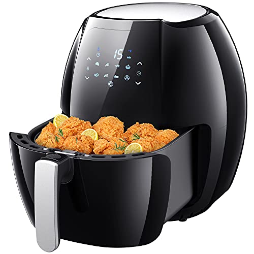 7L Freidora sin Aceite, 1800W Freidora de Aire Pantalla LED Táctil, Air Fryer con Función Mantener Caliente 7 Programas Preestablecido, Temperatura y tiempo Ajustable, Sin BPA ni PFOA