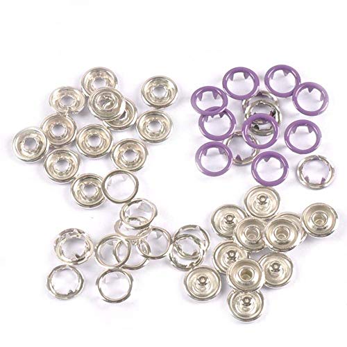 9.5mm 18color Metal Prong Botones a presión para ropa Mameluco del bebé Hebilla Snap Fasteners Press Studs Poppers 20 sets (4pcs 1set) c2230,12