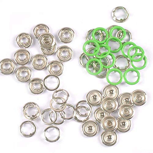 9.5mm 18color Metal Prong Botones a presión para ropa Mameluco del bebé Hebilla Snap Fasteners Press Studs Poppers 20 sets (4pcs 1set) c2230,12