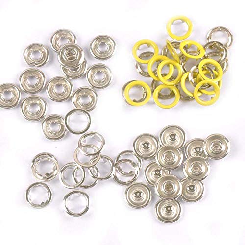 9.5mm 18color Metal Prong Botones a presión para ropa Mameluco del bebé Hebilla Snap Fasteners Press Studs Poppers 20 sets (4pcs 1set) c2230,12