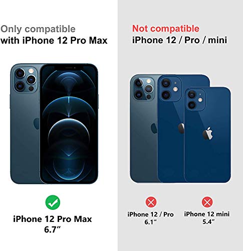 9X Funda para iPhone 12 Pro MAX 6.7", Carcasas Flexible Suave TPU Silicona Ultra Delgado Protección Caso(Rojo + Rosa Claro + Púrpura + Amarillo + Rosa Oscuro + Verde + Negro + Azul Oscuro)