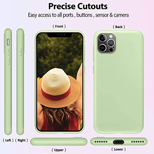 9X Funda para iPhone 12 Pro MAX 6.7", Carcasas Flexible Suave TPU Silicona Ultra Delgado Protección Caso(Rojo + Rosa Claro + Púrpura + Amarillo + Rosa Oscuro + Verde + Negro + Azul Oscuro)