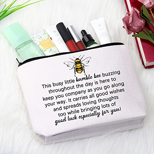 Abeja regalo miel abeja maquillaje bolsa de abejorro abeja regalo amante de abeja bolsa cosmética regalo para mujeres, Busy Little Bumble Bee Makeup Eu, Medium,