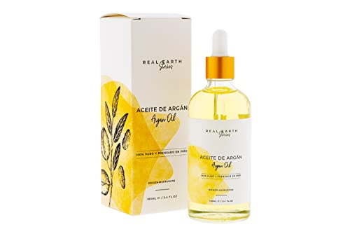 Aceite de Argán Puro y Natural Prensado en Frío 100ml - Cuidado de la Piel, Cabello y Uñas –Para la barba, estrias - Argan Oil para tratamiento anticaida