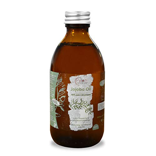 Aceite de jojoba dorado 100% puro 250 ml: prensado en frío, sin refinar, vegano, sin hexano, sin OMG. Un perfecto aceite base de aromaterapia y masaje 250ml