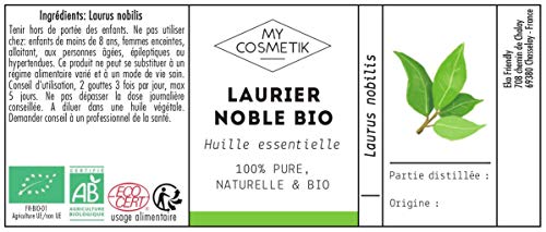 Aceite esencial de Laurel orgánico - MY COSMETIK - 5 ml