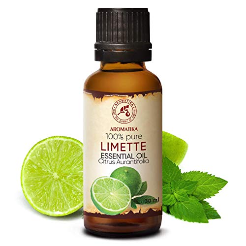 Aceite Esencial de Lima - 30ml - Citrus Aurantifolia - Aceites de Aromaterapia - Aceites Esenciales para el Cuidado del Cuerpo - Difusores - Calmante - Cuidado de las Uсas - Cuidado Piel