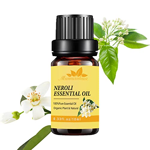 Aceites esenciales neroli orgánico para difusor 100% puro aceites fragancia neroli plantas aceites aromaterapia neroli grado terapéutico 2x10ml juego aceites esenciales flores para piel,masaje,sueño