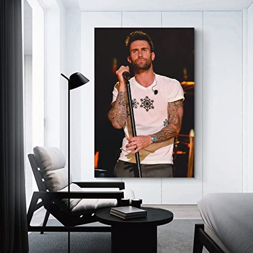 Adam Levine Adam Levine - Póster de lona para decoración de la habitación, decoración moderna del hogar de la familia, 20 x 30 cm, 20 x 30 cm