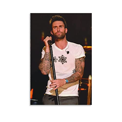 Adam Levine Adam Levine - Póster de lona para decoración de la habitación, decoración moderna del hogar de la familia, 20 x 30 cm, 20 x 30 cm