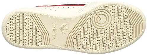 adidas Continental 80, Zapatillas de Gimnasia Hombre, Blanco (White Tint S18/Off White/Scarlet White Tint S18/Off White/Scarlet), 36 2/3 EU