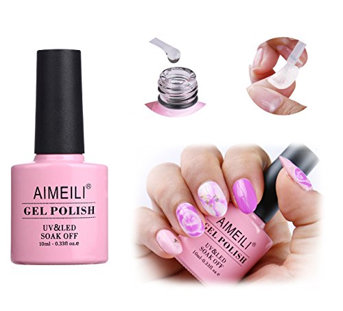 AIMEILI Blossom Gel Esmalte Semipermanente De Uñas Soak Off UV LED Uñas De Gel Transparente Magic Blooming Flores Gel Nail Art 10ml