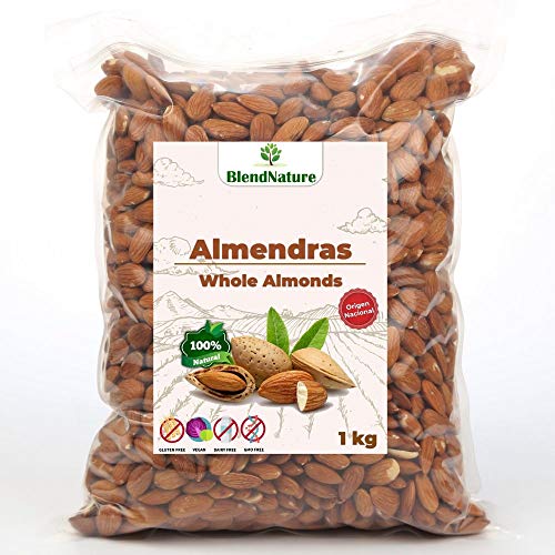 Almendras Crudas Peladas Sin Sal Con Piel - 1 Kg