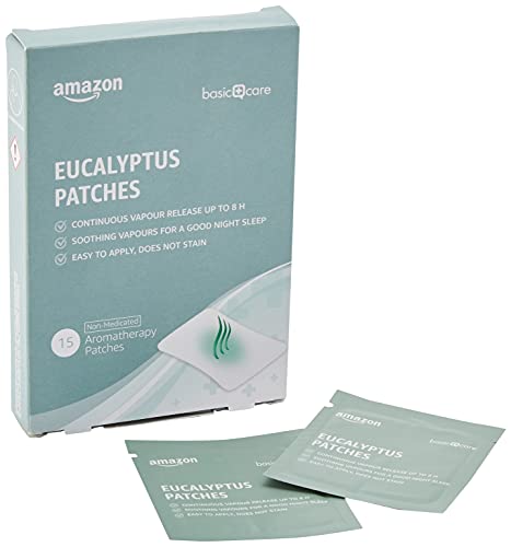 Amazon Basic Care - Parches de eucaliptus – 15 pa ches de aromaterapia
