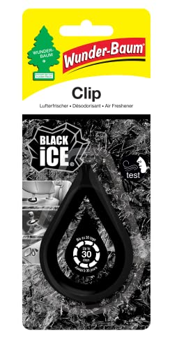 Ambientador Clip Aroma Black Ice deARBRE Magique para Coche Dura hasta 30 dias.