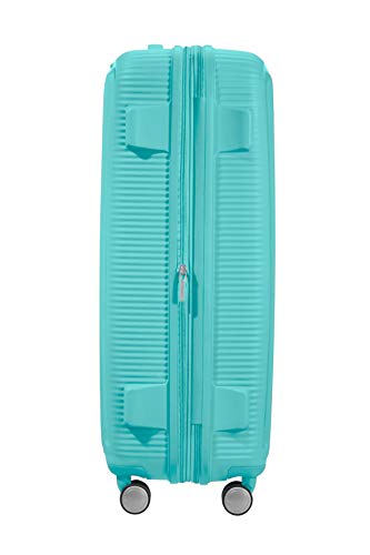 American Tourister Soundbox - Spinner L Expandible Maleta, 77 cm, 97/110 L, Azul (Poolside Blue)