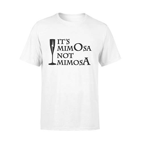 AMIROSSI Camiseta con texto en inglés "It's Mimosa Not Mimosa Brunch"