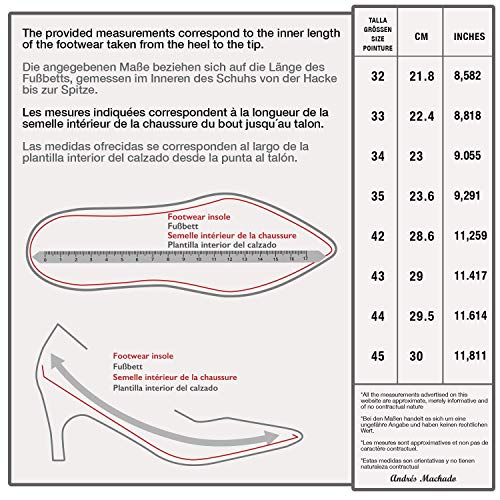 Andrés Machado - Zapatos Elegantes para Mujeres y Adolescentes - Daniela - Zapatos Altos Destalonados con Tacón y Punta Fina - Tacones de Piel Color Beige – Salones en Talla EU 34