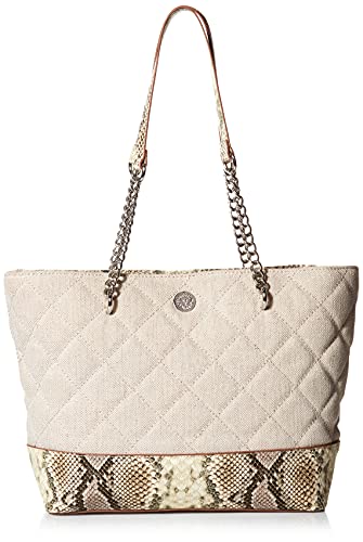 Anne Klein Chain Tote, Bolsa de Transporte para Cadena para Mujer, Truffle, Large