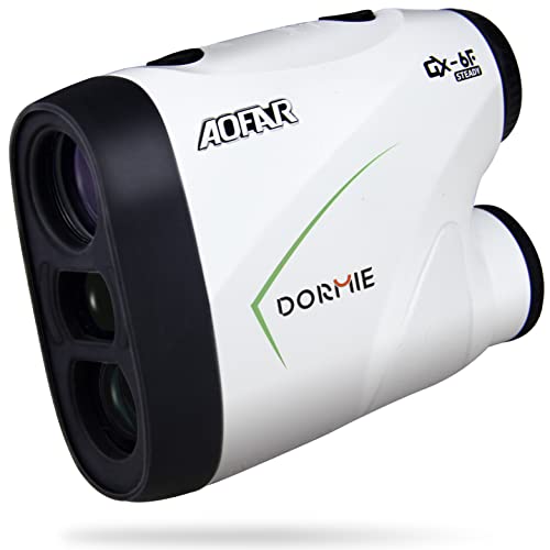 AOFAR GX-6F Telémetro de Golf Range Finder con Escaneo Continuo, Vibración de Bloqueo de Asta de Bandera, Non-Slope para Torneo, Regalo de Golfista de Alta Precisión de 500 Meters