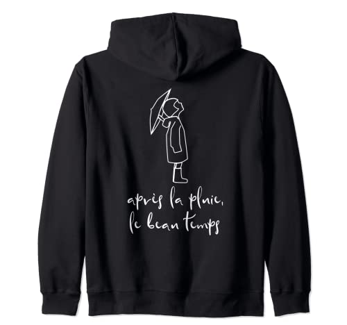 Apres la Pluie Lengua Francesa Dicho Inspirador Sudadera con Capucha