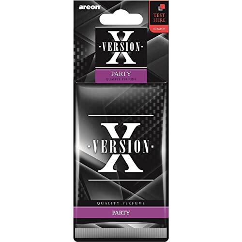 AREON X Ambientador Vainilla Coche Casa Colgante Colgar Olor Perfume Original Negro Cartón Retrovisor Oficina 2D (Vanilla Pack de 10)