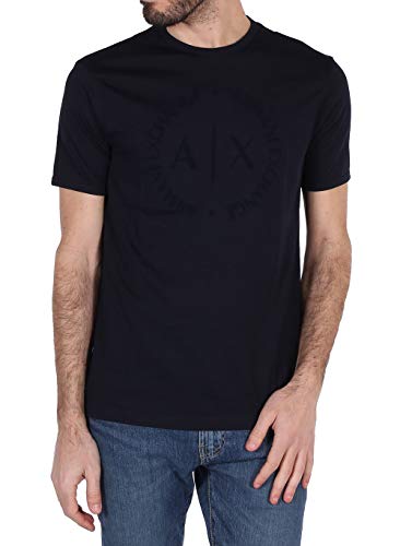 Armani Exchange 8nztcd Camiseta, Azul (Navy 1510), Large para Hombre