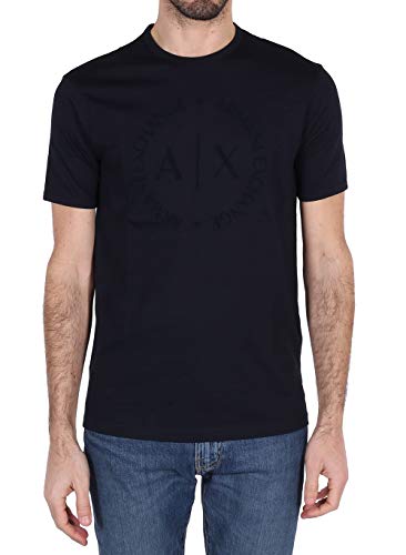 Armani Exchange 8nztcd Camiseta, Azul (Navy 1510), Large para Hombre