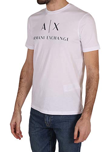 Armani Exchange 8nztcj Camiseta, Blanco (White 1100), S para Hombre