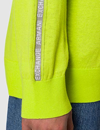 Armani Exchange Acid Lime Pullover Sweater Sudadera, M para Hombre