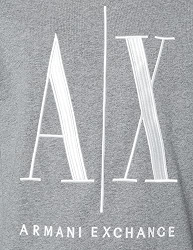 Armani Exchange Icon Sweat Sudadera, Gris (Bros BC09 Htr Grey), Large para Hombre