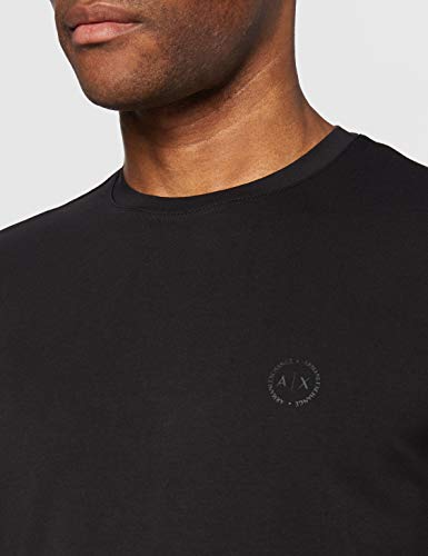 Armani Exchange Pima Round Neck Camiseta, Negro (Black 1200), XX-Large para Hombre