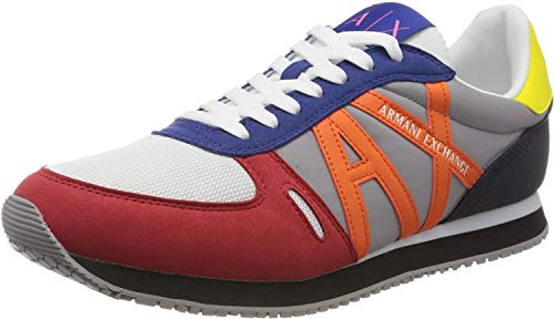 Armani Exchange Sneaker, Zapatillas Hombre, Multicolor (Multicolor K492), 44 EU