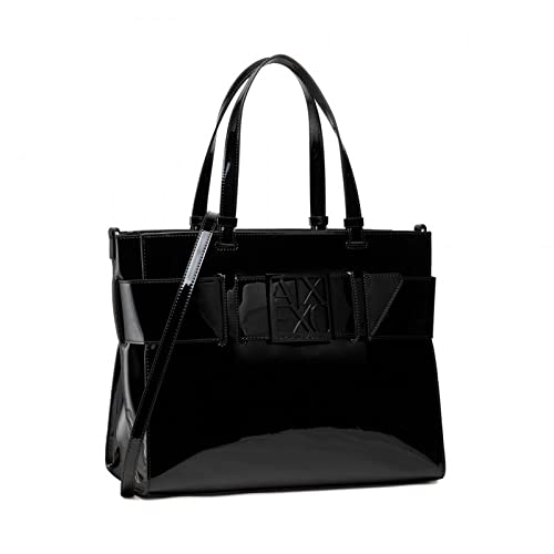 Armani Exchange Susi - Bolsa de la compra (talla única), color negro