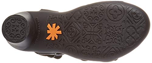 Art Alfama, Sandalias con Punta Abierta Mujer, Negro (Black/Carbon Black/Carbon), 42 EU