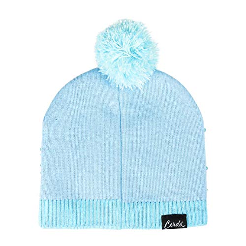 ARTESANIA CERDA Gorro Pompon Frozen 2 Punto, Azul (Azul 32), One Size (Tamaño del Fabricante:One Size) Unisex Adulto