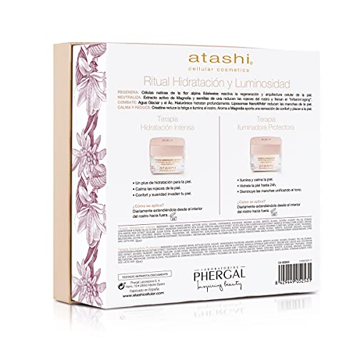 Atashi | Cofre de Belleza Hidratación y Luminosidad | Terapia Iluminadora + Terapia de Hidratación Intensa | 50ml + 50ml