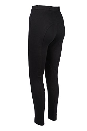 Avon JodS/L26/BK Pantalones de equitación, Mujer, Negro, Size 8/26-Inch