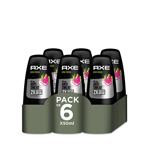 Axe Roll On Epic Fresh - Desodorante, 50ml x 6 unidades