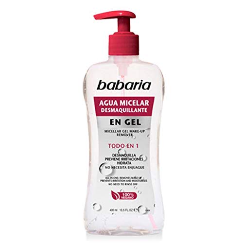 Babaria – Agua micelar desmaquillante en gel – 400 ml