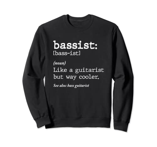 Bajista Instrumento Bass Player Definición Sudadera