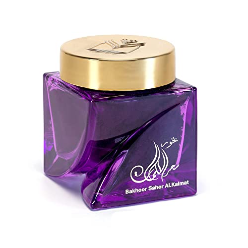 Bakhoor Saher Al.Kalmat | 30 g Oud Oil Perfume | Virutas de Agarwood