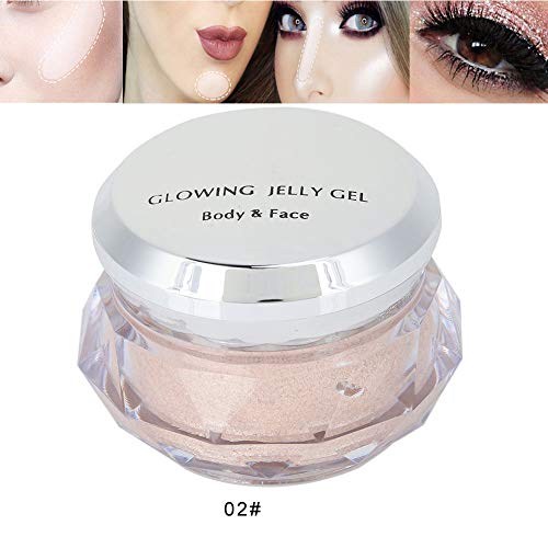 Barra de resaltado de 8 colores para un contorno iluminador que ilumina el rostro, crema de maquillaje resaltador para que los ojos y la cara se vean más brillantes, para el maquillaje del(02#)