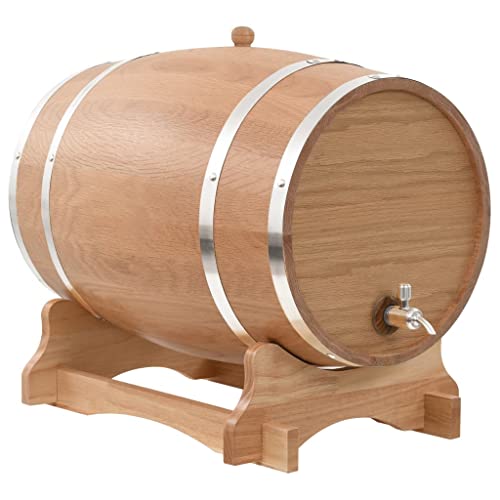 Barril de Vino con Grifo Madera de Roble Macizo 35 LArte y Ocio Hobbies y Artes Creativas Productos para elaborar Cerveza y Vino en casa Producción de Vino