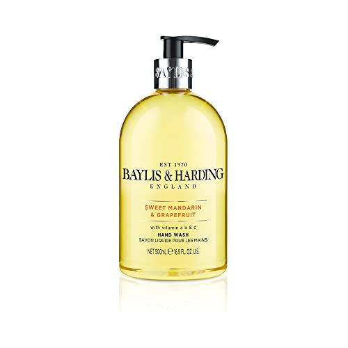 Baylis & Harding Sweet Mandarin y pomelo Lavado a mano, Pack of 3 x 500 ml - Total 1500 ml (el embalaje puede variar)