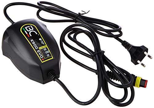 BC Battery Controller BC K900 EVO+, Cargador de baterías y Mantenedor Inteligente para Motos BMW con sistema CAN-Bus, y para todas las baterías de 12V de Plomo-Ácido y de Litio, 1 Amp