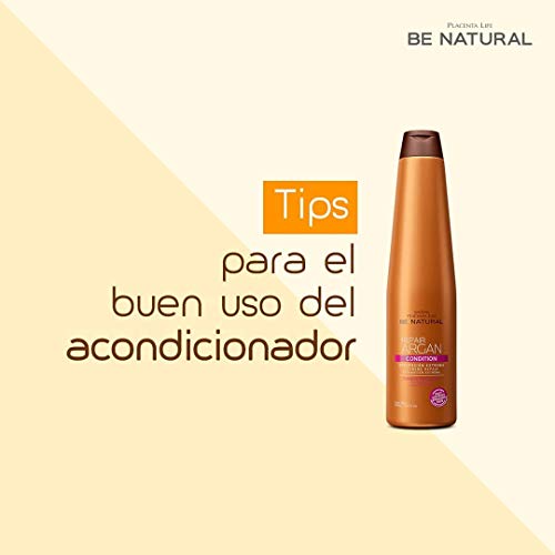 Be Natural, Repair Argan, Acondicionador de Reparación para Cabellos Maltratados. 350ml