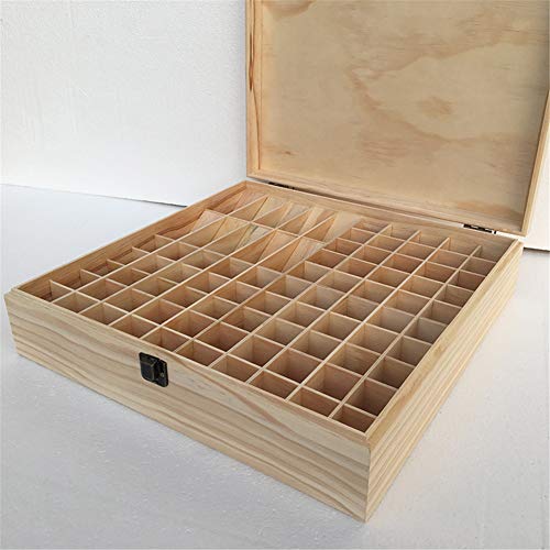 Beunyow 85 Botellas Almacenamiento de Aceite Esencial Caja de Aceite Esencial Organizador de Madera Estuche Portátil Caja de Almacenamiento de Aromaterapia para Almacenar Aceite, Perfume